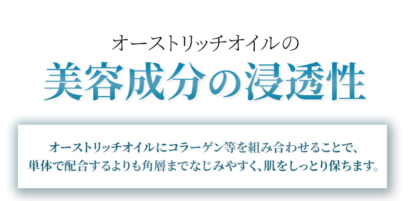 オーストリッチオイルの美容成分
